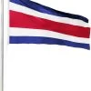 Fahnenmast 6,20 M Mit Flagge 90 Cm × 150 Cm Costa Rica -Normani 122806