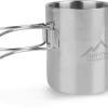 Doppelwandige Edelstahl-Tasse Mit Faltgriff 250 Ml „Oklahoma“ Silber -Normani 123131