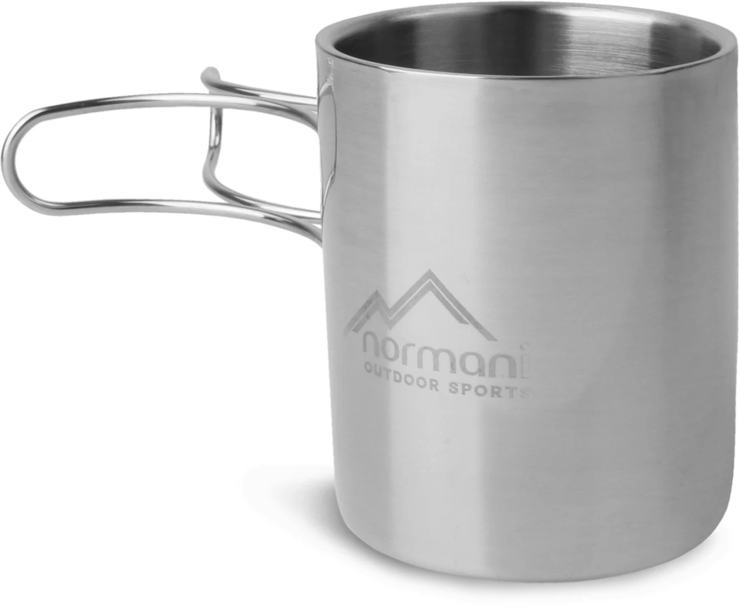 Doppelwandige Edelstahl-Tasse Mit Faltgriff 250 Ml „Oklahoma“ Silber 4 Doppelwandige Edelstahl-Tasse Mit Faltgriff 250 Ml „Oklahoma“ Silber – Bild 2