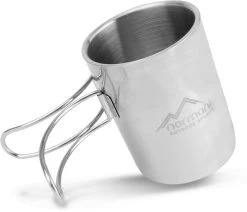 Doppelwandige Edelstahl-Tasse Mit Faltgriff 250 Ml „Oklahoma“ Silber 11 Doppelwandige Edelstahl-Tasse Mit Faltgriff 250 Ml „Oklahoma“ Silber -Normani 123134