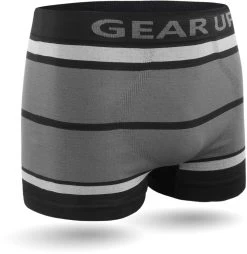 6 Stück Herren Retropants Mikrofaser-Boxershorts Grau Stripe -Normani 123435