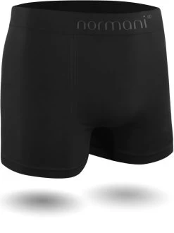 6 Paar Stück Mikrofaser Boxershorts Aus Nylon 3 X Schwarz / 3 X Grau -Normani 123592