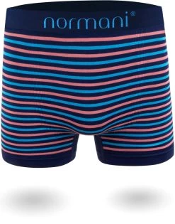 12 Stück Mikrofaser-Boxershorts Für Herren Blau/Pink -Normani 123615