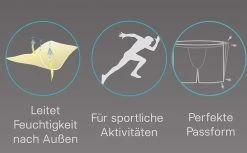 6 Paar Stück Mikrofaser Boxershorts Aus Nylon 3 X Schwarz / 3 X Grau -Normani 123661 1