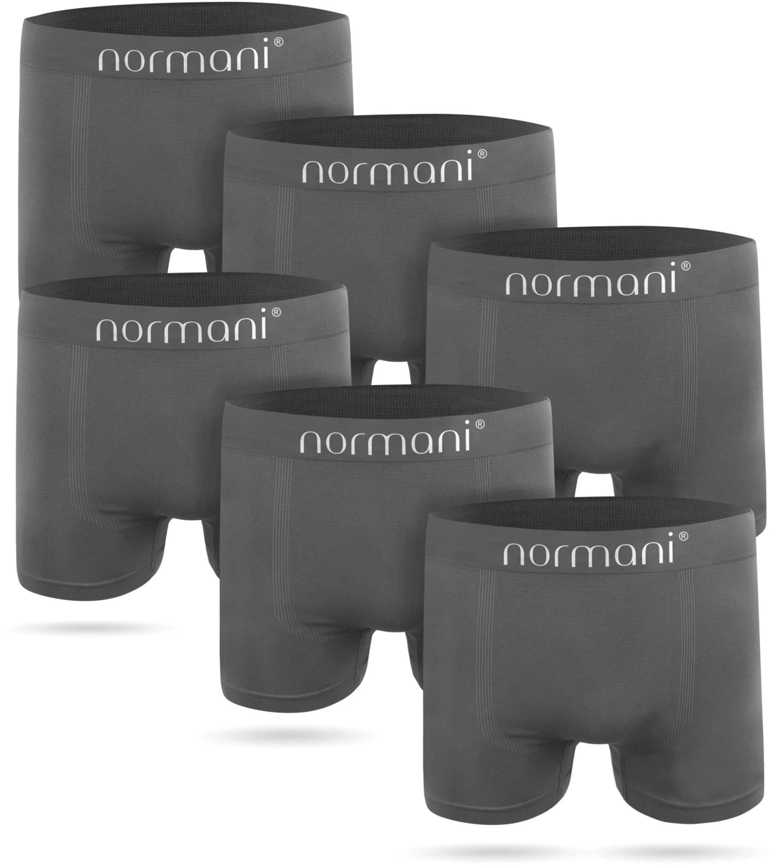 6 Stück Mikrofaser-Boxershorts Für Herren Aus Nylon Grau 3 6 Stück Mikrofaser-Boxershorts Für Herren Aus Nylon Grau