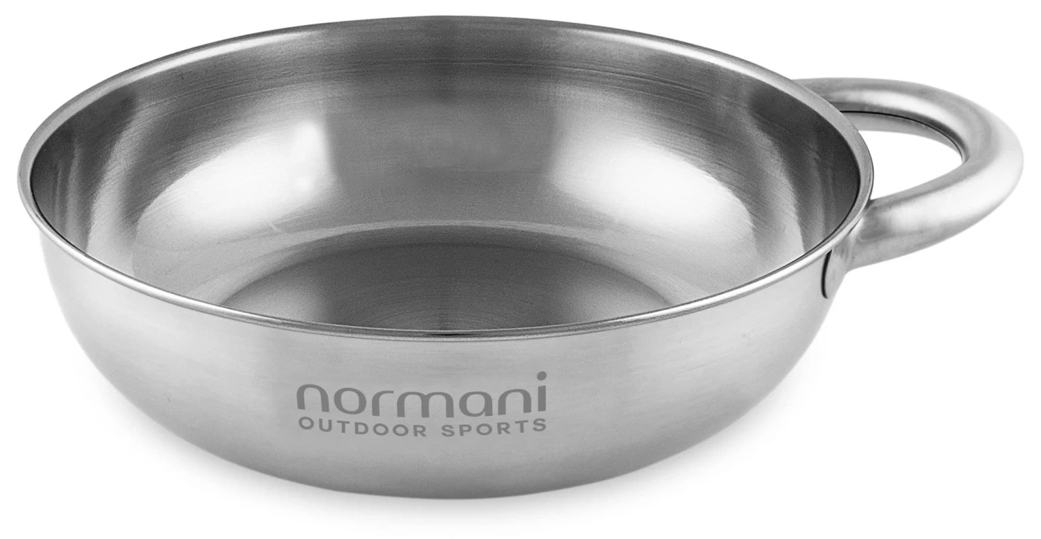 Edelstahlteller Mit Griff „North Carolina“ Silber 3 Edelstahlteller Mit Griff „North Carolina“ Silber