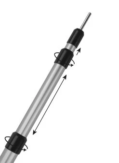 Teleskop-Zeltstange Aus Aluminium „Tento“ 116-300 Cm Silber 10 Teleskop-Zeltstange Aus Aluminium „Tento“ 116-300 Cm Silber -Normani 123858 2