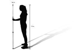 Teleskop-Zeltstange Aus Aluminium „Tento“ 76-180 Cm Silber 12 Teleskop-Zeltstange Aus Aluminium „Tento“ 76-180 Cm Silber -Normani 123860