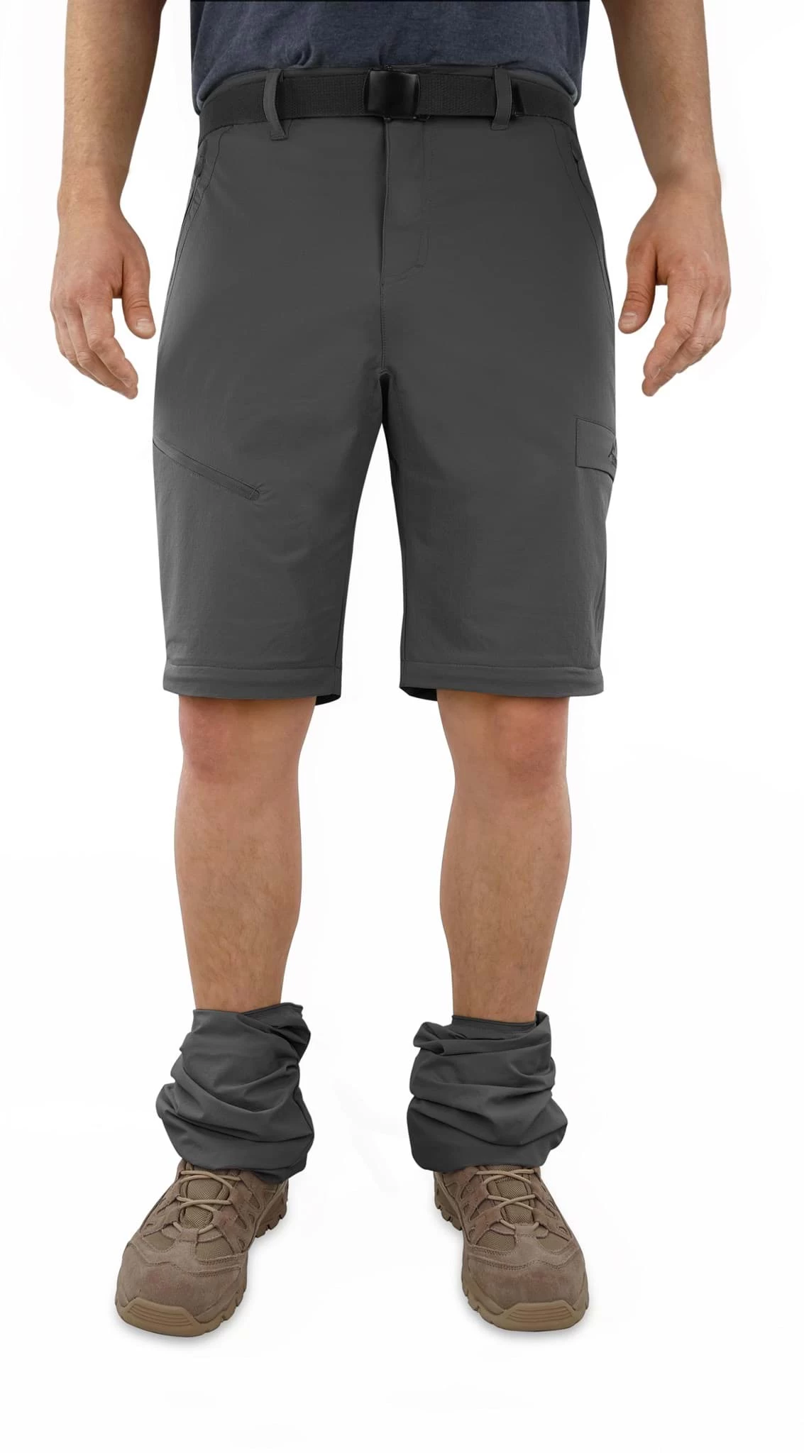 Herren 2-in-1 Zip-Off Softshellhose „Daventry“ Anthrazit 4 Herren 2-in-1 Zip-Off Softshellhose „Daventry“ Anthrazit – Bild 2