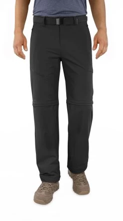 Herren 2-in-1 Zip-Off Softshellhose „Daventry“ Schwarz