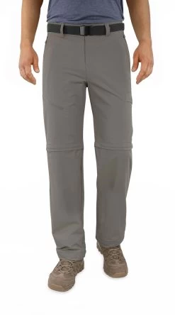 Herren 2-in-1 Zip-Off Softshellhose „Daventry“ Stone