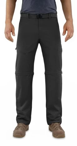 Herren 2-in-1 Zip-Off Softshellhose „Daventry“ Schwarz -Normani 123938