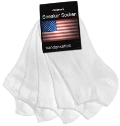 15 Paar „American“ Sneaker Weiß -Normani 124067