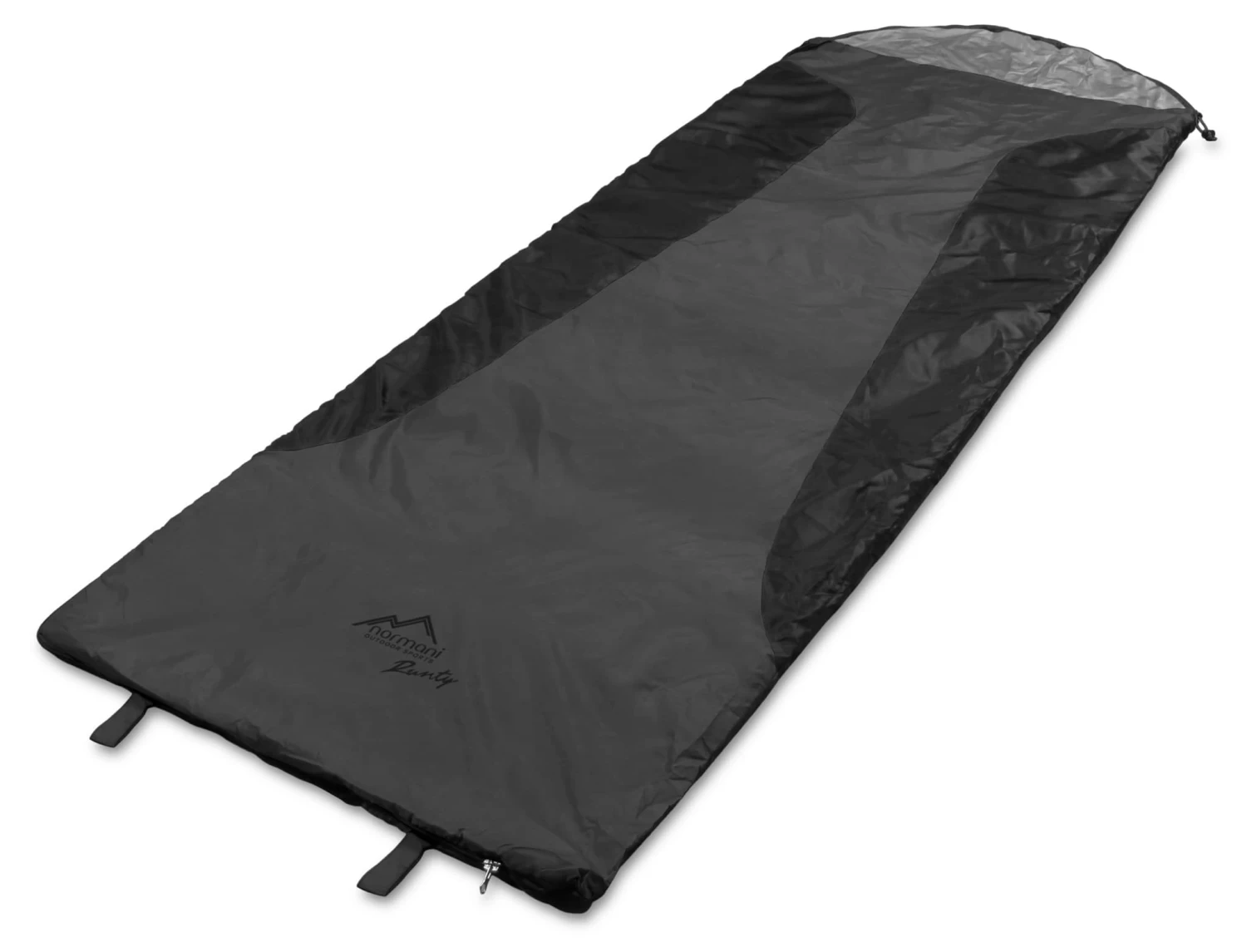 Ultralight-Schlafsack „Runty“ (RV Rechts) Grau/Schwarz 4 Ultralight-Schlafsack „Runty“ (RV Rechts) Grau/Schwarz – Bild 2