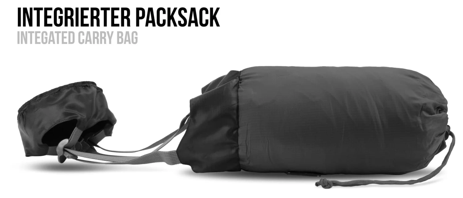 Ultralight-Schlafsack „Runty“ (RV Rechts) Grau/Schwarz 9 Ultralight-Schlafsack „Runty“ (RV Rechts) Grau/Schwarz – Bild 7