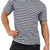 Marine T-Shirt „Моskau“ Marine/Weiß