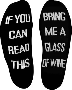 2 Paar Herrensocken Mit Witzigen Sprüchen Wine/Lazy Day