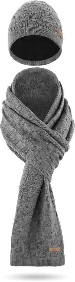 Winterset Aus Merinowolle „Yuma“ Grau