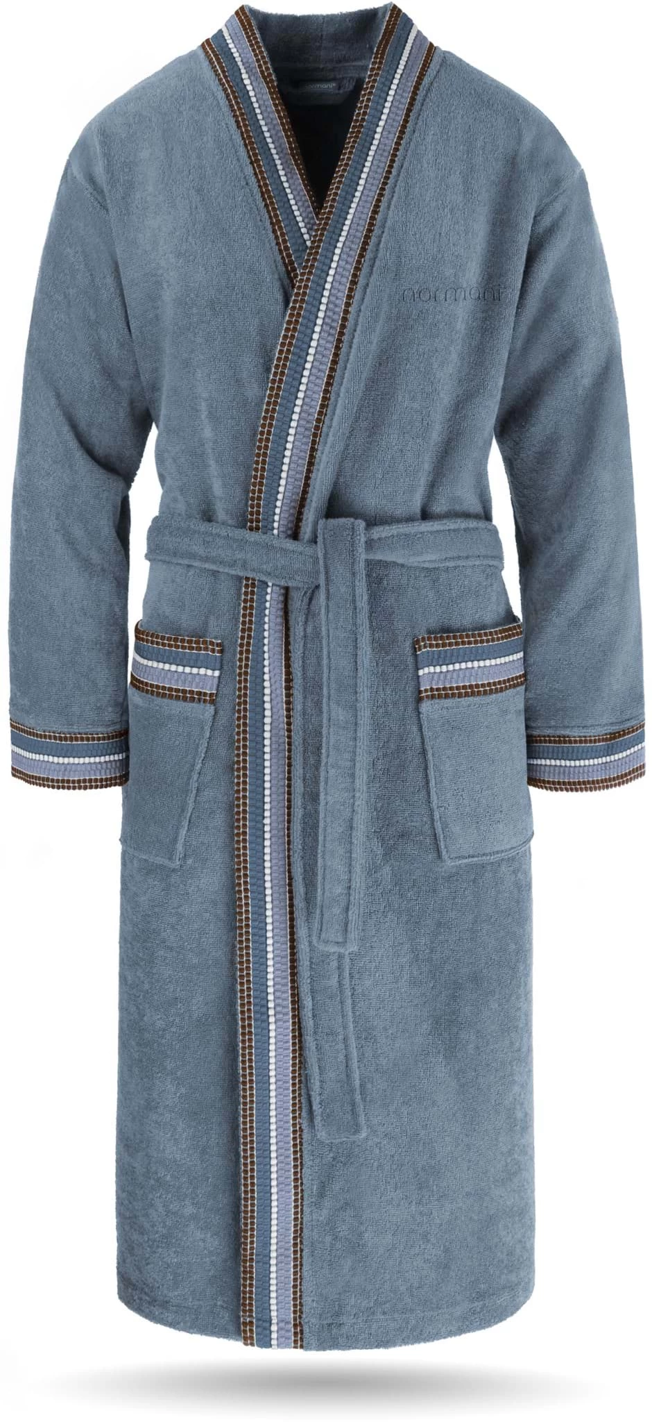 Bademantel „Lean“ Aus 100 % Bio-Baumwolle Blau 3 Bademantel „Lean“ Aus 100 % Bio-Baumwolle Blau