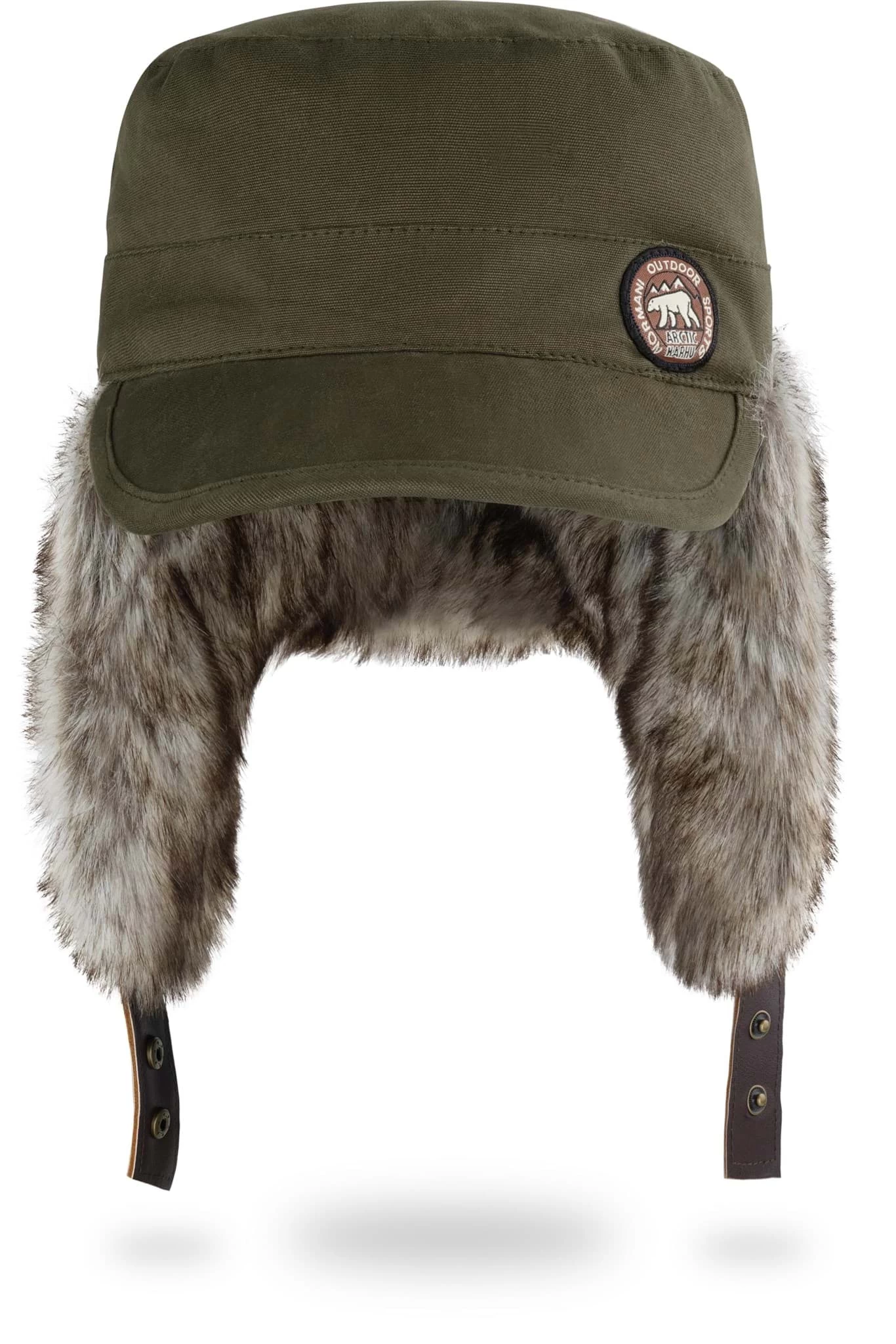 Wintermütze „Arctic Karhu“ Oliv 4 Wintermütze „Arctic Karhu“ Oliv – Bild 2