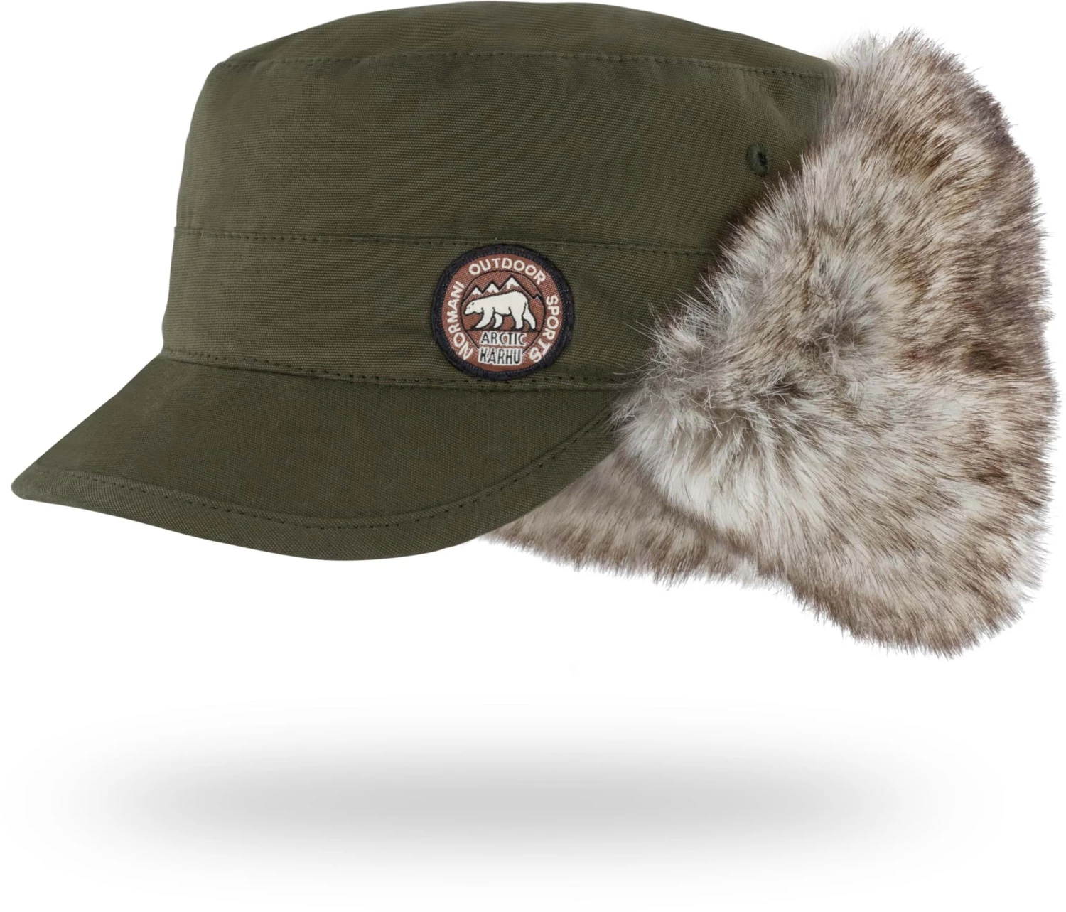 Wintermütze „Arctic Karhu“ Oliv 6 Wintermütze „Arctic Karhu“ Oliv – Bild 4