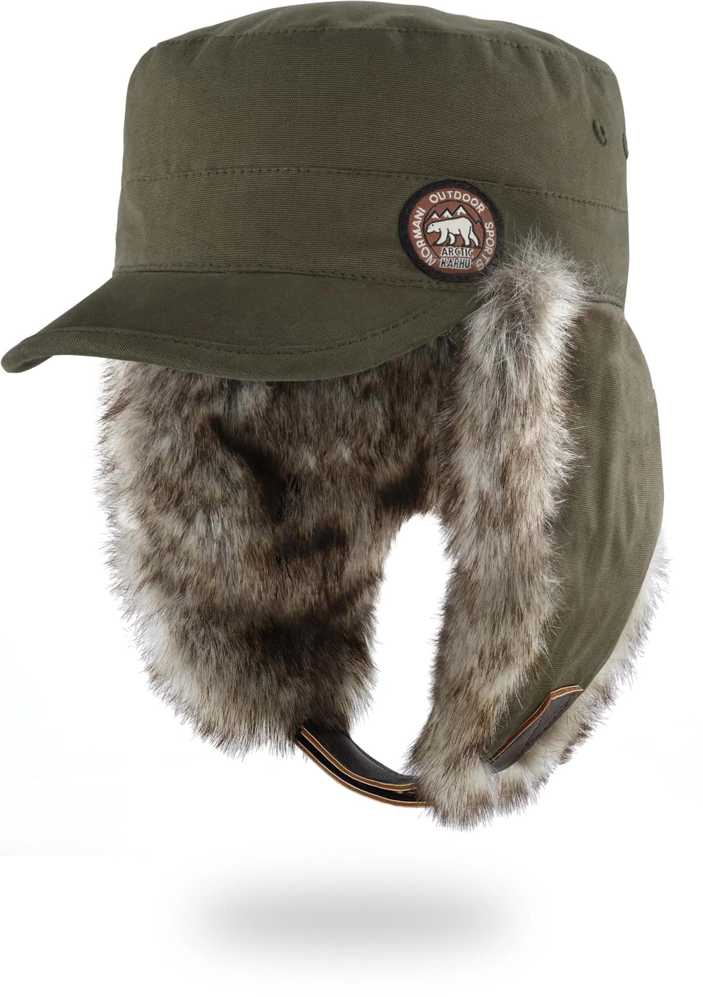 Wintermütze „Arctic Karhu“ Oliv 7 Wintermütze „Arctic Karhu“ Oliv – Bild 5