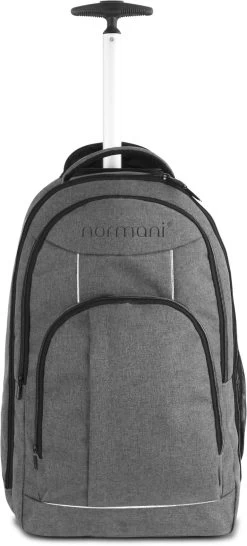 Rucksack „Yori“ Mit Trolleyfunktion 30 Liter Grau Mit Reflektoren -Normani 126059