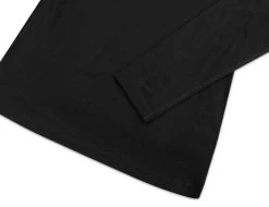 Herren Merino Langarm „Melbourne“ Schwarz -Normani 126090