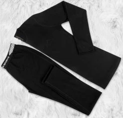 Herren Merino Langarm „Melbourne“ Schwarz -Normani 126116