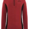 Damen Fleece Pullover „Kiruna“ Rot/Schwarz -Normani 126294