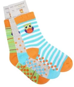 3 Paar Kindersocken Mit ABS-Druck Eule -Normani 126576