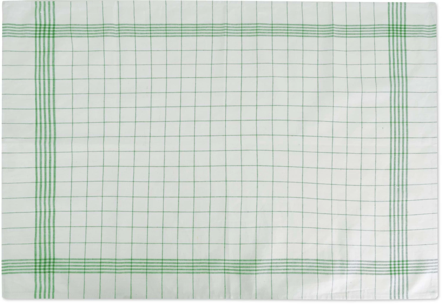 10 Stück Geschirrtücher Classic Weiß/Grün 5 10 Stück Geschirrtücher Classic Weiß/Grün – Bild 3