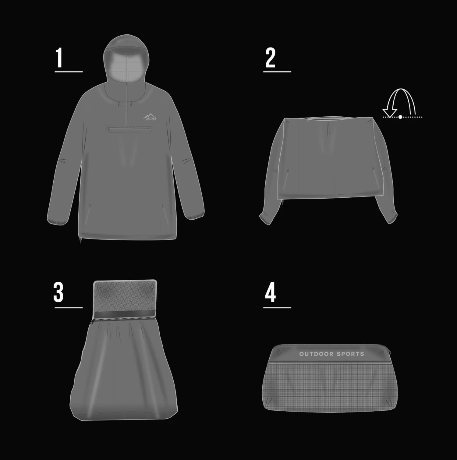 Herren Windbreaker „Aurinko“ Stormy Sea 10 Herren Windbreaker „Aurinko“ Stormy Sea – Bild 8