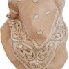 3 Bandana Kopftuch Beige/Schwarz -Normani 127307