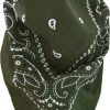 3 Bandana Kopftuch Oliv/Schwarz