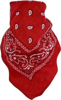 3 Bandana Kopftuch Rot/Weiß