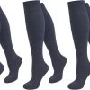 3 Paar Business-Kniestrümpfe Aus Baumwolle Marine 2 3 Paar Business-Kniestrümpfe Aus Baumwolle Marine -Normani 127348