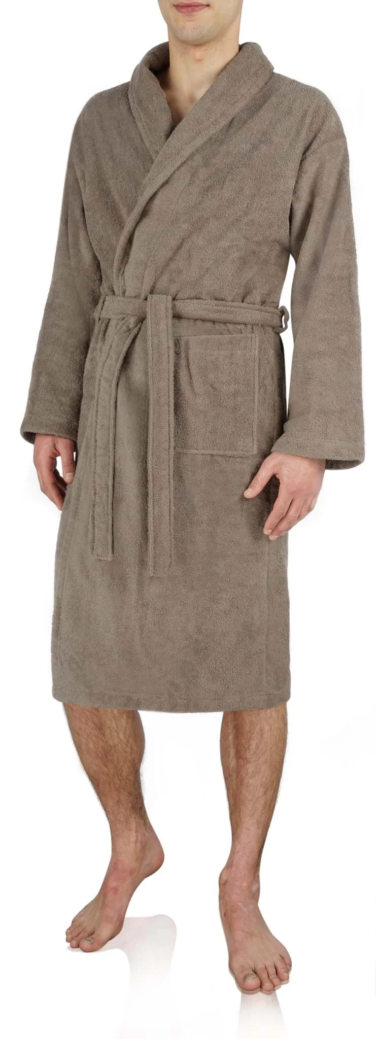 Unisex Premium Bademantel „Sivas“ Aus Frottee - OEKO-TEX® 100 Beige 4 Unisex Premium Bademantel „Sivas“ Aus Frottee - OEKO-TEX® 100 Beige – Bild 2