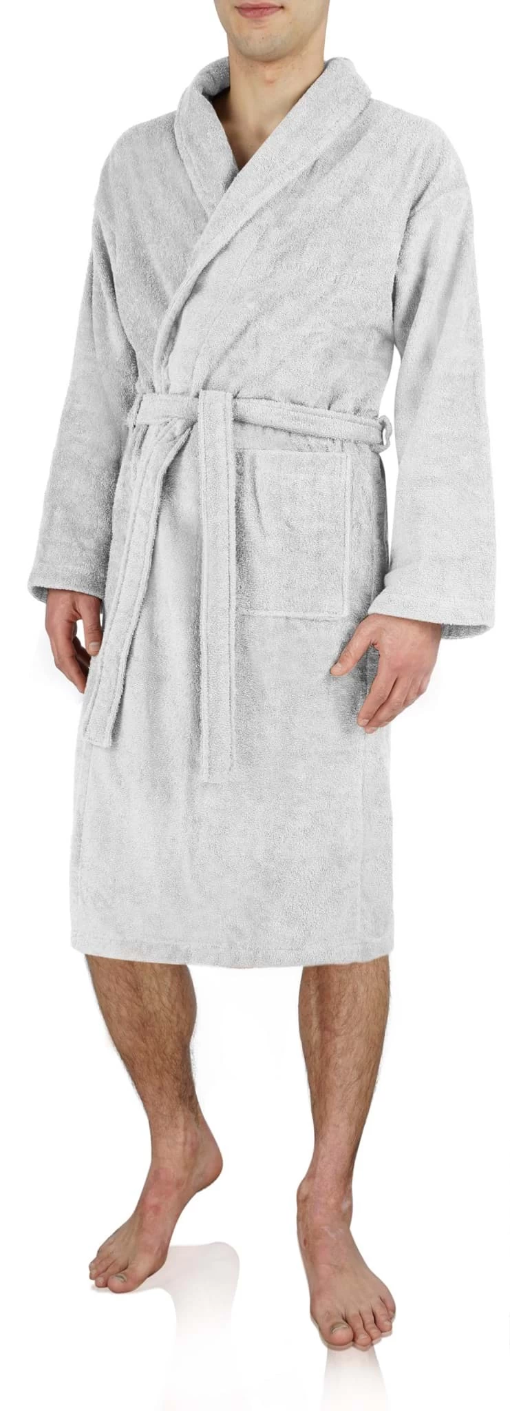 Unisex Premium Bademantel „Sivas“ Aus Frottee - OEKO-TEX® 100 Weiß 4 Unisex Premium Bademantel „Sivas“ Aus Frottee - OEKO-TEX® 100 Weiß – Bild 2