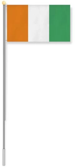 Fahnenmast 6,20 M Mit Flagge 90 Cm × 150 Cm Elfenbeinküste -Normani 127504