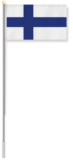 Fahnenmast 9,00 M Mit Flagge 90 Cm × 150 Cm Finnland -Normani 127506 2