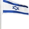 Fahnenmast 7,50 M Mit Flagge 90 Cm × 150 Cm Israel -Normani 127509 1