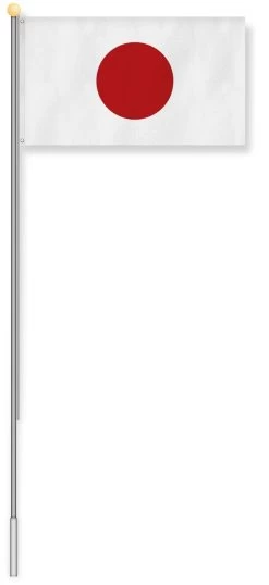Fahnenmast 9,00 M Mit Flagge 90 Cm × 150 Cm Japan -Normani 127511 1