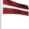Fahnenmast 9,00 M Mit Flagge 90 Cm × 150 Cm Lettland 2 Fahnenmast 9,00 M Mit Flagge 90 Cm × 150 Cm Lettland -Normani 127513