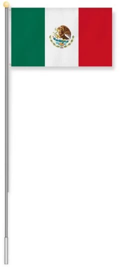 Fahnenmast 7,50 M Mit Flagge 90 Cm × 150 Cm Mexiko -Normani 127518 1