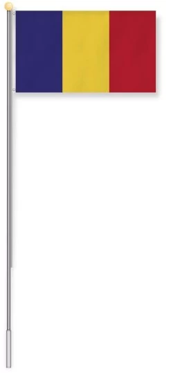 Fahnenmast 8,00 M Mit Flagge 90 Cm × 150 Cm Rumänien -Normani 127522 1