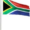 Fahnenmast 6,20 M Mit Flagge 90 Cm × 150 Cm Südafrika 1 Fahnenmast 6,20 M Mit Flagge 90 Cm × 150 Cm Südafrika -Normani 127529