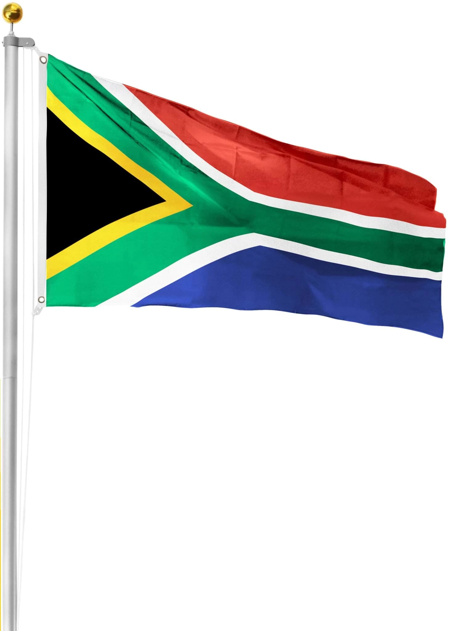 Fahnenmast 6,20 M Mit Flagge 90 Cm × 150 Cm Südafrika 3 Fahnenmast 6,20 M Mit Flagge 90 Cm × 150 Cm Südafrika