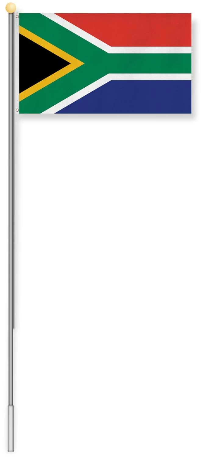 Fahnenmast 6,20 M Mit Flagge 90 Cm × 150 Cm Südafrika 4 Fahnenmast 6,20 M Mit Flagge 90 Cm × 150 Cm Südafrika – Bild 2