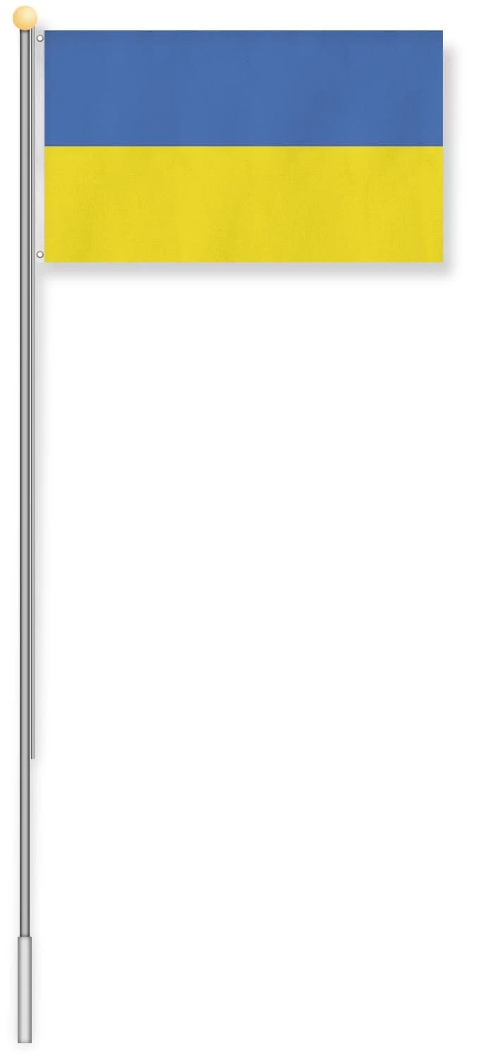 Fahnenmast 6,20 M Mit Flagge 90 Cm × 150 Cm Ukraine 4 Fahnenmast 6,20 M Mit Flagge 90 Cm × 150 Cm Ukraine – Bild 2